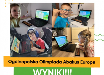 Wyniki Ogólnopolskiej Olimpiady ONLINE Abakus Europe
